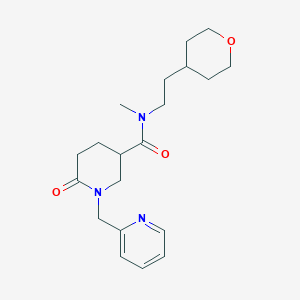 N-methyl-6-oxo-1-(2-pyridinylmethyl)-N-[2-(tetrahydro-2H-pyran-4-yl)ethyl]-3-piperidinecarboxamide