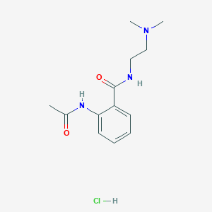 molecular formula C13H20ClN3O2 B5959671 2-(acetylamino)-N-[2-(dimethylamino)ethyl]benzamide hydrochloride 