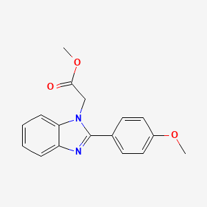 methyl 2-[2-(4-methoxyphenyl)-1H-1,3-benzodiazol-1-yl]acetate