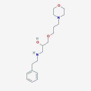 1-(3-Morpholin-4-ylpropoxy)-3-(2-phenylethylamino)propan-2-ol