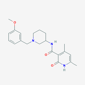 N-[1-(3-methoxybenzyl)-3-piperidinyl]-4,6-dimethyl-2-oxo-1,2-dihydro-3-pyridinecarboxamide