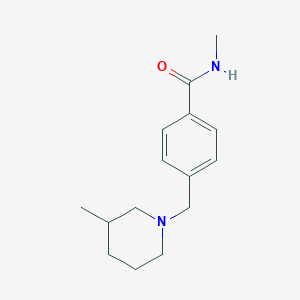 N-methyl-4-[(3-methyl-1-piperidinyl)methyl]benzamide