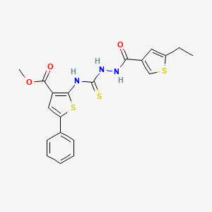 methyl 2-[({2-[(5-ethyl-3-thienyl)carbonyl]hydrazino}carbonothioyl)amino]-5-phenyl-3-thiophenecarboxylate