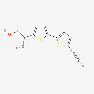 molecular formula C13H12O2S2 B595985 Arctinol B CAS No. 102054-39-7