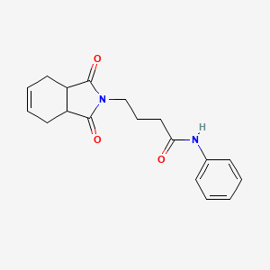 4-(1,3-dioxo-3a,4,7,7a-tetrahydroisoindol-2-yl)-N-phenylbutanamide