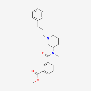 methyl 3-({methyl[1-(3-phenylpropyl)-3-piperidinyl]amino}carbonyl)benzoate