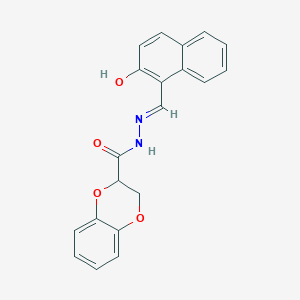 N'-[(E)-(2-hydroxynaphthalen-1-yl)methylidene]-2,3-dihydro-1,4-benzodioxine-2-carbohydrazide