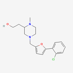 2-(4-{[5-(2-chlorophenyl)-2-furyl]methyl}-1-methyl-2-piperazinyl)ethanol