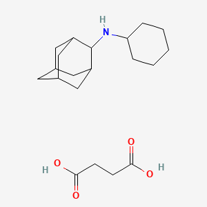 butanedioic acid;N-cyclohexyladamantan-2-amine