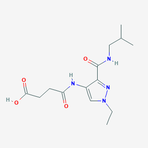 4-({1-ethyl-3-[(isobutylamino)carbonyl]-1H-pyrazol-4-yl}amino)-4-oxobutanoic acid