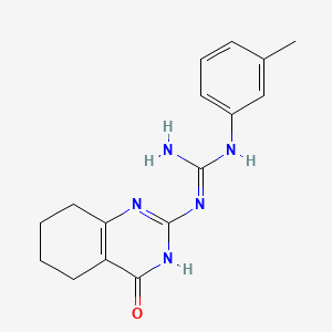 molecular formula C16H19N5O B5959985 N-(3-methylphenyl)-N''-(4-oxo-1,4,5,6,7,8-hexahydro-2-quinazolinyl)guanidine 