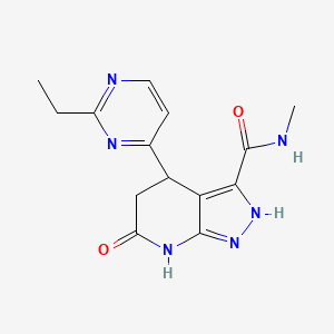 4-(2-ethylpyrimidin-4-yl)-N-methyl-6-oxo-2,4,5,7-tetrahydropyrazolo[3,4-b]pyridine-3-carboxamide