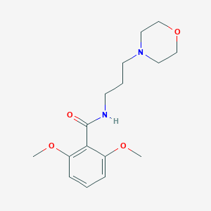 molecular formula C16H24N2O4 B5960010 2,6-dimethoxy-N-[3-(4-morpholinyl)propyl]benzamide 