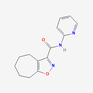 N-(pyridin-2-yl)-5,6,7,8-tetrahydro-4H-cyclohepta[d][1,2]oxazole-3-carboxamide