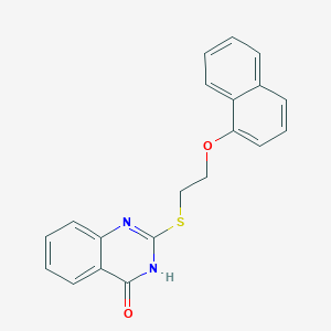 2-{[2-(1-naphthyloxy)ethyl]thio}-4(3H)-quinazolinone