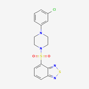 4-{[4-(3-Chlorophenyl)piperazin-1-yl]sulfonyl}-2,1,3-benzothiadiazole