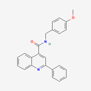 N-[(4-methoxyphenyl)methyl]-2-phenylquinoline-4-carboxamide