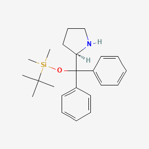molecular formula C23H33NOSi B596013 (R)-二苯脯氨醇叔丁基二甲基甲硅烷基醚 CAS No. 1236033-34-3