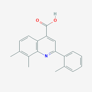 7,8-Dimethyl-2-(2-methylphenyl)quinoline-4-carboxylic acid