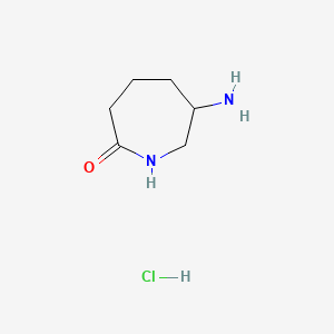 molecular formula C6H13ClN2O B596014 6-Aminoazepan-2-one hydrochloride CAS No. 1292369-18-6