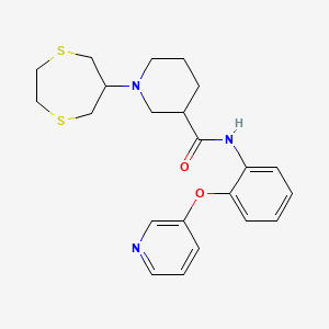 1-(1,4-dithiepan-6-yl)-N-[2-(3-pyridinyloxy)phenyl]-3-piperidinecarboxamide