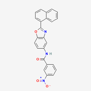 N-[2-(1-naphthyl)-1,3-benzoxazol-5-yl]-3-nitrobenzamide