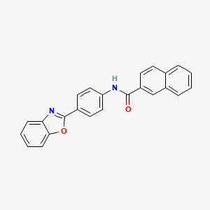 molecular formula C24H16N2O2 B5960165 N-[4-(1,3-benzoxazol-2-yl)phenyl]-2-naphthamide 