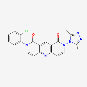 2-(2-chlorophenyl)-8-(3,5-dimethyl-4H-1,2,4-triazol-4-yl)pyrido[4,3-b][1,6]naphthyridine-1,9(2H,8H)-dione