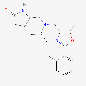 5-[(isopropyl{[5-methyl-2-(2-methylphenyl)-1,3-oxazol-4-yl]methyl}amino)methyl]-2-pyrrolidinone