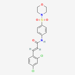 (E)-3-(2,4-dichlorophenyl)-N-(4-morpholin-4-ylsulfonylphenyl)prop-2-enamide