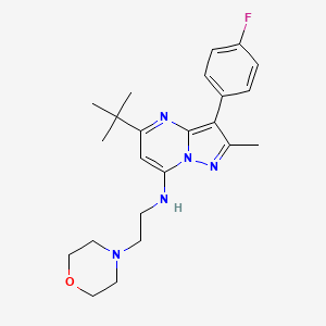 5-tert-butyl-3-(4-fluorophenyl)-2-methyl-N-[2-(morpholin-4-yl)ethyl]pyrazolo[1,5-a]pyrimidin-7-amine