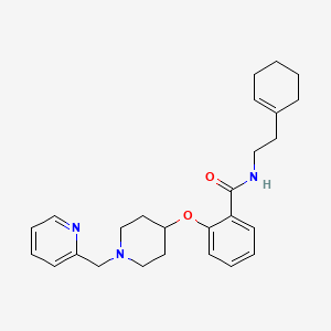 N-[2-(1-cyclohexen-1-yl)ethyl]-2-{[1-(2-pyridinylmethyl)-4-piperidinyl]oxy}benzamide