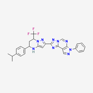 2-[5-(4-isopropylphenyl)-7-(trifluoromethyl)-4,5,6,7-tetrahydropyrazolo[1,5-a]pyrimidin-2-yl]-7-phenyl-7H-pyrazolo[4,3-e][1,2,4]triazolo[1,5-c]pyrimidine