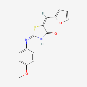 5-(2-furylmethylene)-2-[(4-methoxyphenyl)imino]-1,3-thiazolidin-4-one