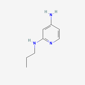molecular formula C8H13N3 B596027 N2-propylpyridine-2,4-diamine CAS No. 1250938-15-8
