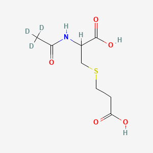 molecular formula C8H13NO5S B596028 N-(Acetyl-D3)-S-(2-carboxyethyl)-L-cysteine CAS No. 1260619-43-9