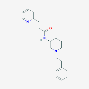 N-[1-(2-phenylethyl)-3-piperidinyl]-3-(2-pyridinyl)propanamide