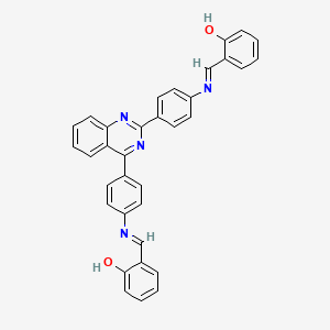 2,2'-[2,4-quinazolinediylbis(4,1-phenylenenitrilomethylylidene)]diphenol