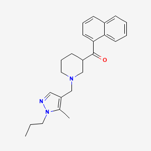 {1-[(5-methyl-1-propyl-1H-pyrazol-4-yl)methyl]-3-piperidinyl}(1-naphthyl)methanone