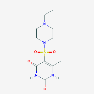 5-[(4-ETHYLPIPERAZIN-1-YL)SULFONYL]-2-HYDROXY-6-METHYL-3,4-DIHYDROPYRIMIDIN-4-ONE