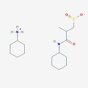 molecular formula C16H32N2O3S B5960360 3-(cyclohexylamino)-2-methyl-3-oxo-1-propanesulfinic acid - cyclohexanamine (1:1) 