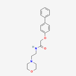 2-(4-biphenylyloxy)-N-[2-(4-morpholinyl)ethyl]acetamide