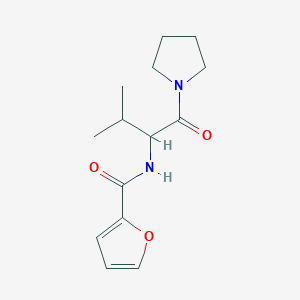 N-[2-methyl-1-(1-pyrrolidinylcarbonyl)propyl]-2-furamide