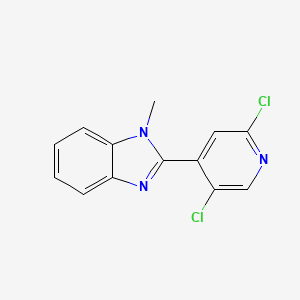 molecular formula C13H9Cl2N3 B596041 2-(2,5-dichloropyridin-4-yl)-1-methyl-1H-benzo[d]imidazole CAS No. 1269771-37-0