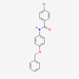 molecular formula C20H16BrNO2 B5960416 N-[4-(benzyloxy)phenyl]-4-bromobenzamide CAS No. 349396-02-7