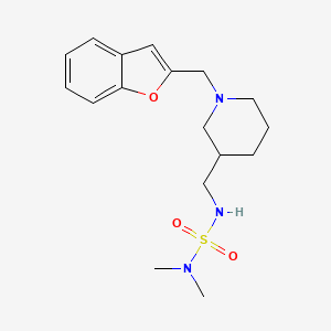 N'-{[1-(1-benzofuran-2-ylmethyl)-3-piperidinyl]methyl}-N,N-dimethylsulfamide