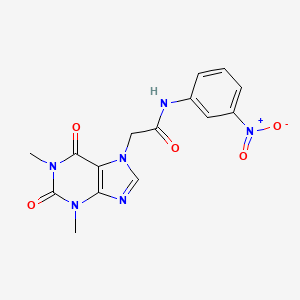 2-(1,3-dimethyl-2,6-dioxo-1,2,3,6-tetrahydro-7H-purin-7-yl)-N-(3-nitrophenyl)acetamide