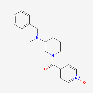 molecular formula C19H23N3O2 B5960470 N-benzyl-N-methyl-1-(1-oxidoisonicotinoyl)-3-piperidinamine 