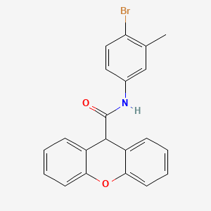 molecular formula C21H16BrNO2 B5960497 N-(4-bromo-3-methylphenyl)-9H-xanthene-9-carboxamide 