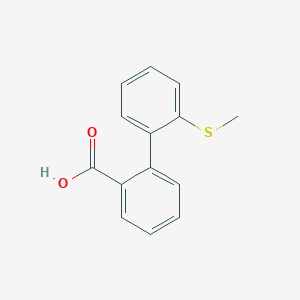 molecular formula C12H10O2S B596051 2-(2-甲硫基苯基)苯甲酸 CAS No. 186295-30-7